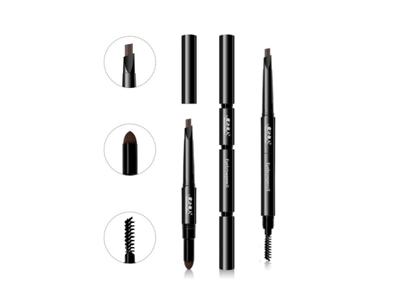 3 In One Waterproof Eyebrow Pencil Powder Brush Lasting Color Natural