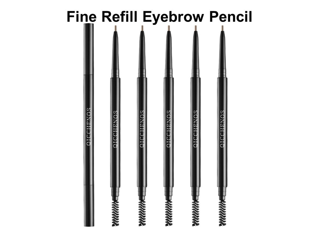 Fine Refill Waterproof Eyebrow Pencil Long Lasting Color Natural Soft Quality